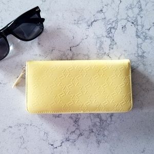 Carlo Pazolini yellow leather wallet